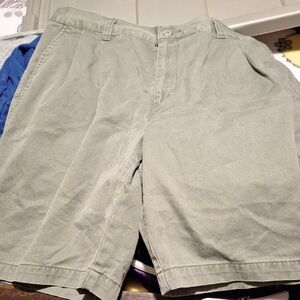 Dockers Olive Flat Front Shorts